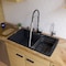 Alfi Brand Black 35" Drop-In Sgl Bowl Granite Composite Kitchen Sink AB3520DI-BLA - alternate 1